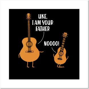 Uke I Am Your Father Funny Shirt Ukulele Guitar Music Posters and Art